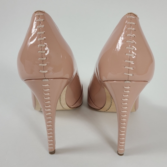 ALICE & OLIVIA Blush Pink Nude Dina Heels - 38.5 - Picture 7 of 8